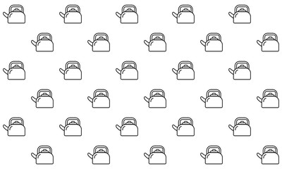teapot icon pattern, Abstract background
