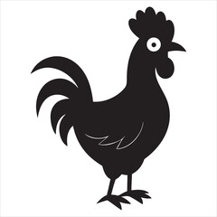 rooster isolated on white background