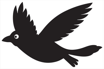 dove silhouette vector illustration on white background.