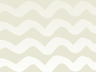 サンドベージュの手描き波線背景