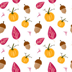 Autumn element seamless pattern design