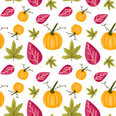 Autumn element seamless pattern design