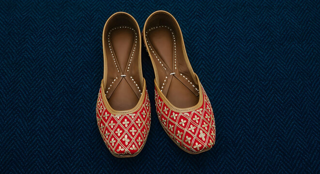 A pair of traditional Indian jutti