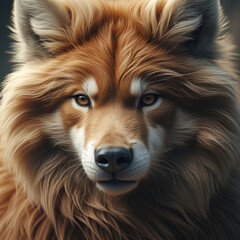 Close up of a wolf