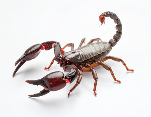 scorpion isolated on black