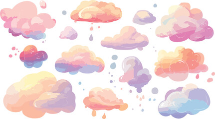 Elegant Watercolor Leaf Wreath Design