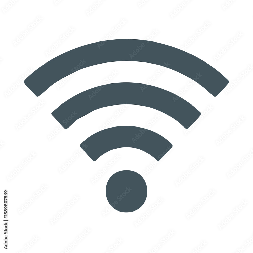 Poster wireless internet access icon wifi signal illustration connection network