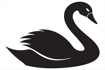 black swan vector illustration