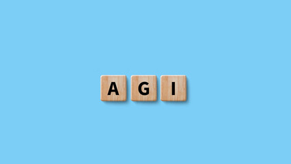 AGI concept, Artificial general intelligence, AI knowledge learning technology, AGI is the future...