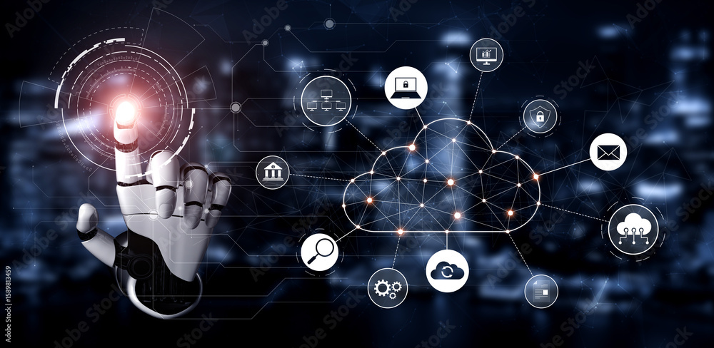Poster ai enhances cloud computing by optimizing service, cloud, and network integration for efficient digi