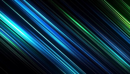 Diagonal light streaks on black background