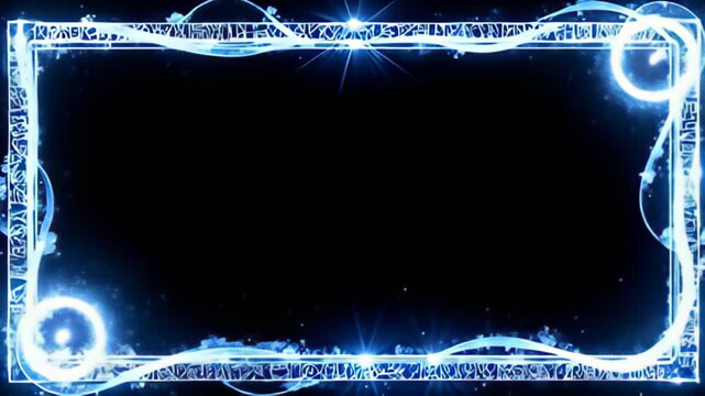 project ampere Runic perimeter shot inscribe with radiant glyphs, stress away ampere coil of pulsate beam that passage from cryptic dispirited to luminous white, create ampere mesmeric