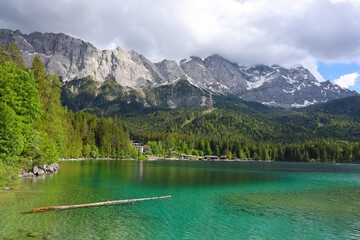 Tranquil Waters Beneath the Alpine Giants, Eibsee