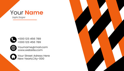 Double-sided creative business card template. Portrait and landscape orientation. Horizontal and vertical layout. Vector illustration.