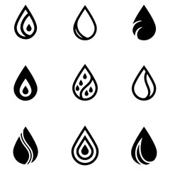 Creative vector shapes inspired by liquids and fire for building memorable and abstract logos