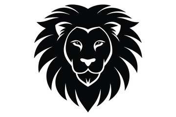 Fototapeta premium lion head vector icon