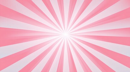 Soft pink and white sunburst pattern with fading rays and bright center