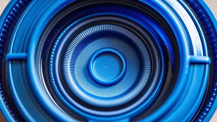 Inner Surface of a Plastic Bottle Cap with Circular Rings background