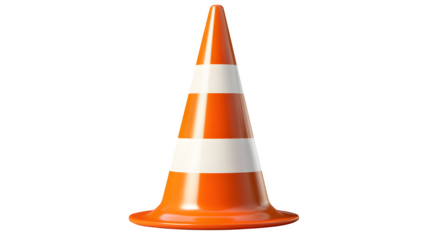 Traffic Cone, isolated on transparent background