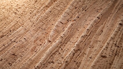 Soft Cork Sheet Surface with Pores and Natural Crumbs background