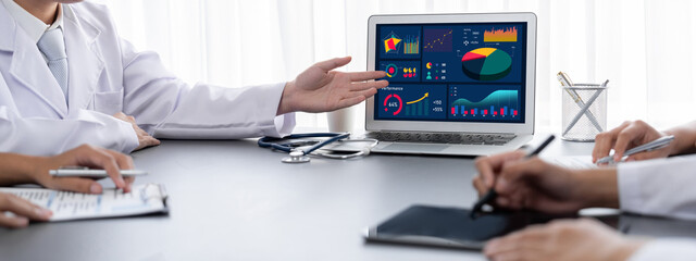 Business data dashboard provide brisk business intelligence analytic for marketing strategy planning