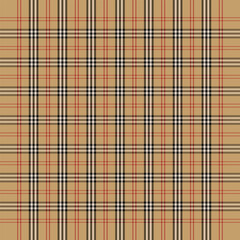 Obraz premium trendy soft cream brown scottish tartan plaid checkered stripes flannel pattern background suitable for textile print