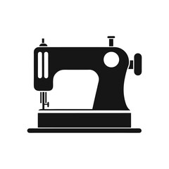 Vintage sewing machine illustration isolated on white background