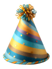 Party hat celebration on transparent background