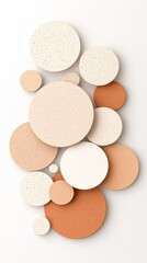 Obraz premium Abstract pastel round podium background for minimal product showcase