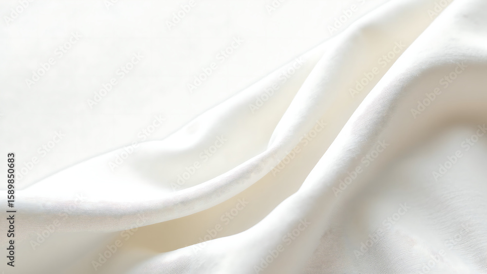 Poster fabric features intricate textures subtle visual interest shot soft natural light neutral background