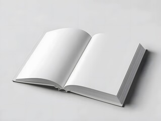 Blank Open Book Mockup Product Design Template