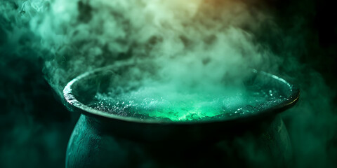 Cauldron Image, Halloween Still Life, Boiling Potion, Witchcraft Theme, Fantasy Scene, Green Smoke, Dark Aesthetic, Stock Photo