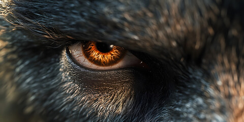 Wolf Eye Digital Image, Animal Image, Close Up Image, Nature Image, Dramatic Lighting, Detailed Image, Wildlife Image, Animal Portrait