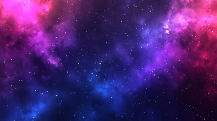 Fototapeta premium Vibrant Nebula with Stars Background in Deep Space Illustration