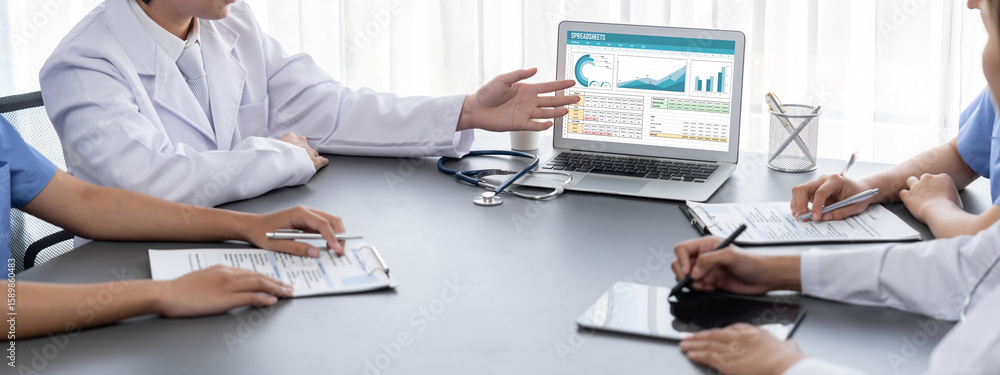 Poster spreadsheet document information financial startup concept. data and graphs in spreadsheet documents