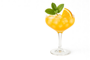 Orange juice cocktail with mint summer drink recipe fresh and cool