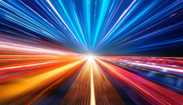 vibrant light streaks create thrilling visual effects