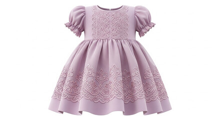 pink dress isolated on white