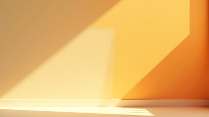 warm sunlight illuminates abstract sunburst pattern vibrant orange hues overlapping soft beige tones creating visually striking