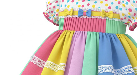 colorful dress and shoes