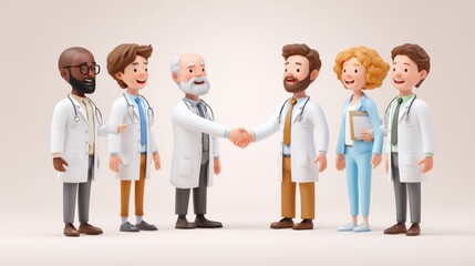 science, work and people concept - international group of happy scientists shaking hands in laboratory, no logos, no brands