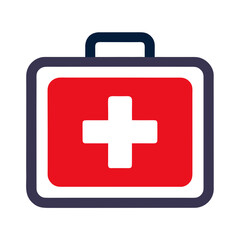 Obraz premium first aid kit icon