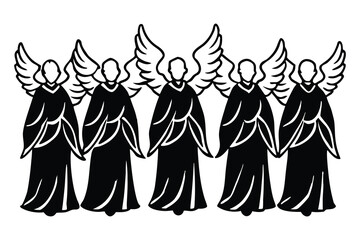 Silhouette of a man wearing a hat in elegant vintage style vector illustration