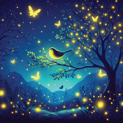 Magical Night Background
