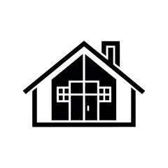 Home Plan Blueprint Logo Icon Vector Illustration