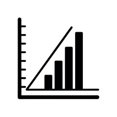 Math Graph and Ruler Icon Vector Illustration