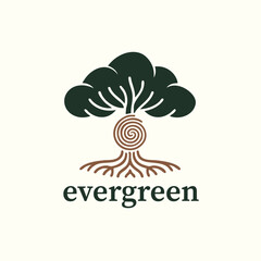 Tree logo abstract design, Logo design for natural products