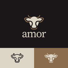 Cow Milk Dairy Logo, Milk Products Abstract Logo 