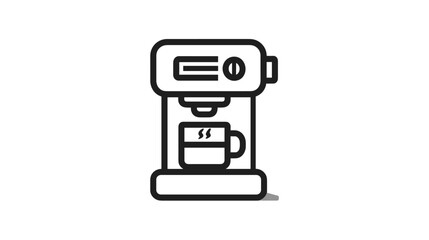 Modern Coffee Maker Brewing a Fresh Cup of Hot Beverage