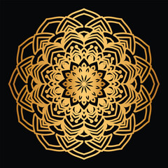 Luxury ornamental mandala background with golden arabesque pattern Arabic Islamic east style. Ramadan Style Decorative mandala. Mandala for print, poster, cover, brochure, flyer, banner